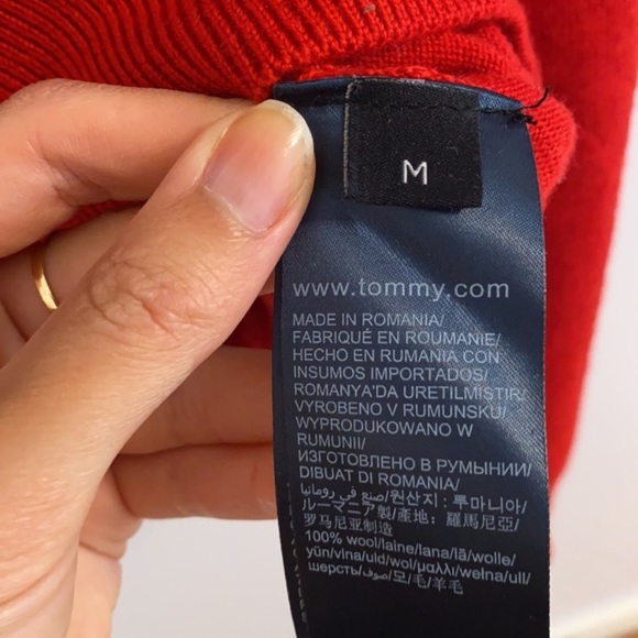 Hilfiger Collection Wool Argyle Crest Sweater Size M NWT - Picture 8 of 9